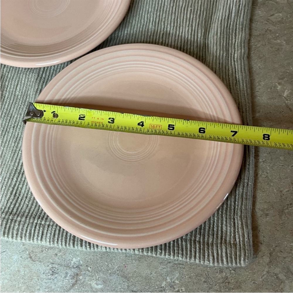 Fiestaware Pink Bread Plates - Picture 3 of 3